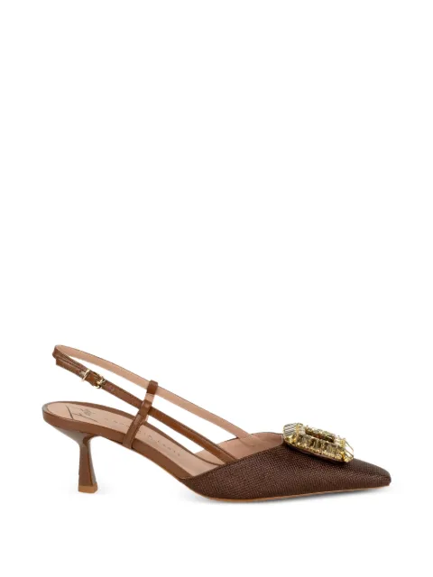 Roberto Festa embellished heeled pumps Brown INGRID28FARRONAPPAMARRONE