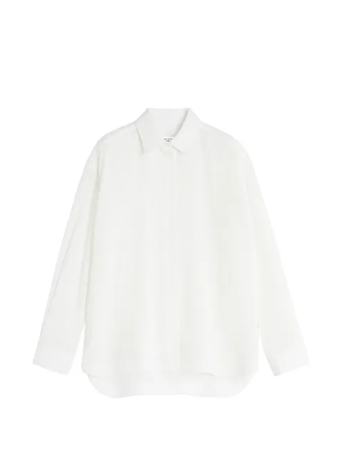 Maison Kitsuné buttoned textured shirt White QW02107WF4066
