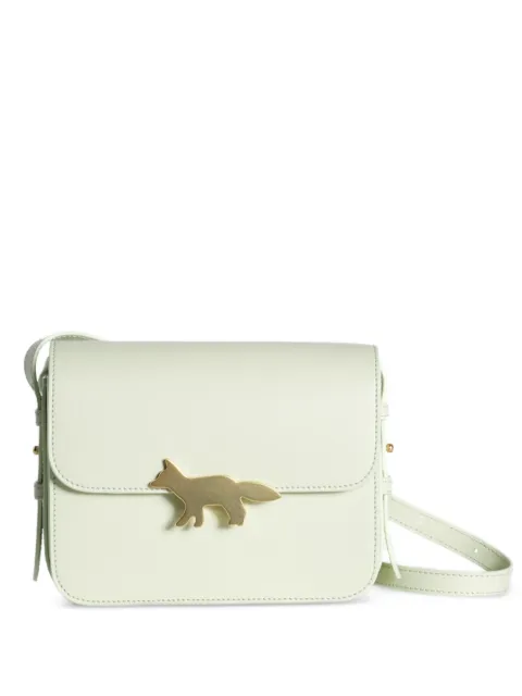 Maison Kitsuné fox satchel cross body bag Green QU05170LR0001