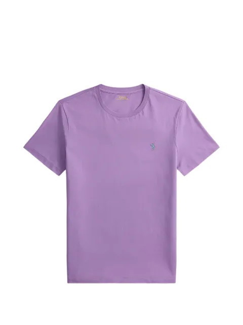 Polo Ralph Lauren slim-fit embroidered-logo T-shirt Purple 710671438544