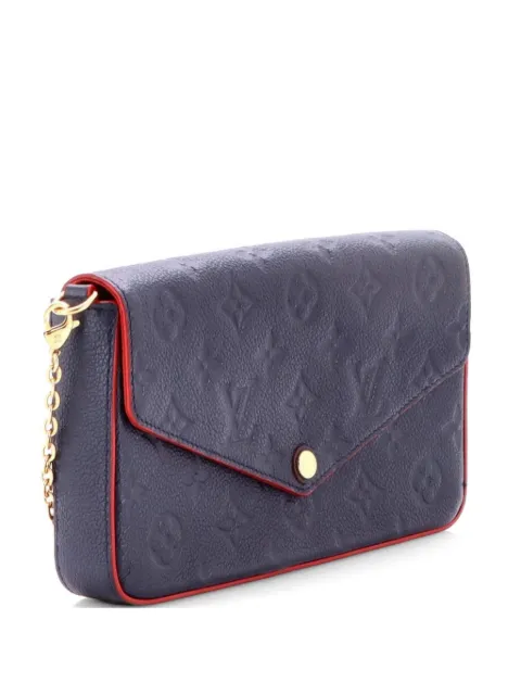 Louis Vuitton Pre-Owned Felicie Pochette Monogram Empreinte Leather crossbody bag Blue TJ4RU4P4X440A5AM