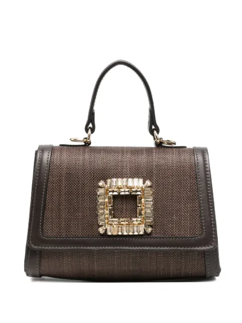 Roberto Festa Suki crystal-embellished tote bag Brown SUKI