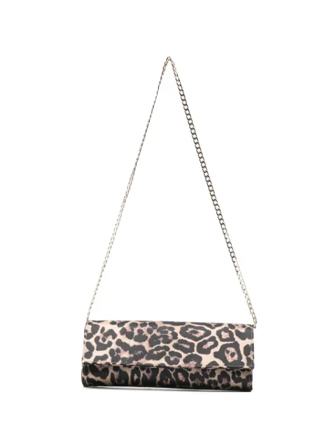 Castagna animal-print chain-strap shoulder bag Neutrals CLUTCH