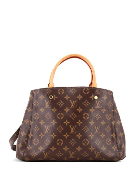 Louis Vuitton Pre-Owned Montaigne Handbag Monogram Canvas MM tote bag Brown 9BB986HFVI868SOV