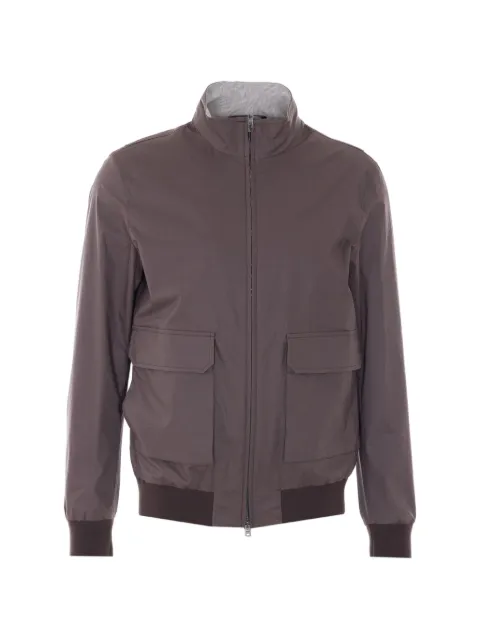 Herno zip high-neck jacket Brown GI000640U13164Z