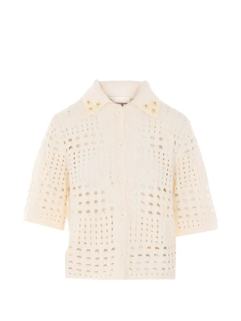 LIU JO crochet cardigan Neutrals WA6325MA79R
