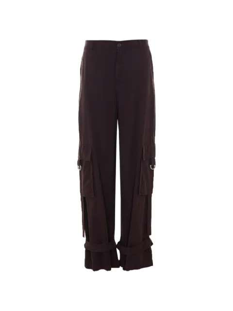 LIU JO lace flared trousers Brown WA6526T449A91109