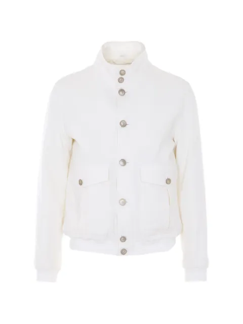 Herno button high-neck bomber jacket Neutrals GI000614U17147