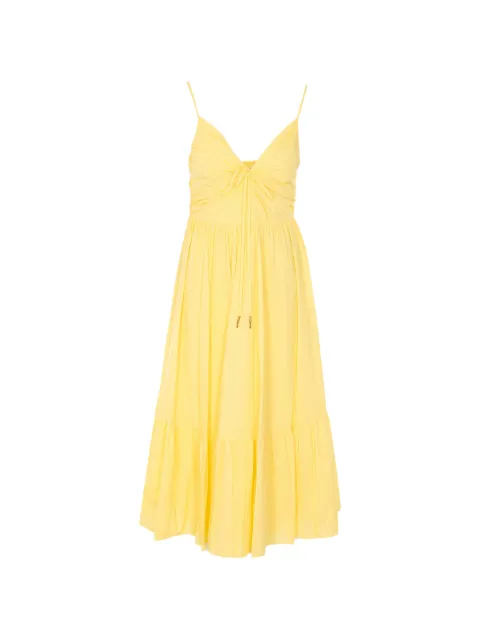 Michael Michael Kors V-neck shoulder strap dress Yellow MS683DHKLZ