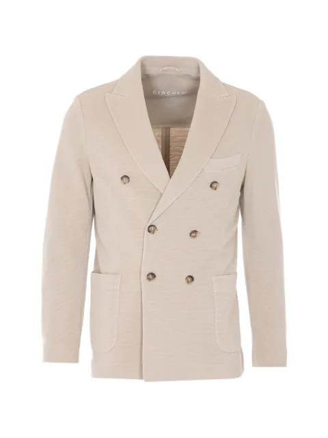 Circolo 1901 double-breasted button jacket Neutrals CN51961191T