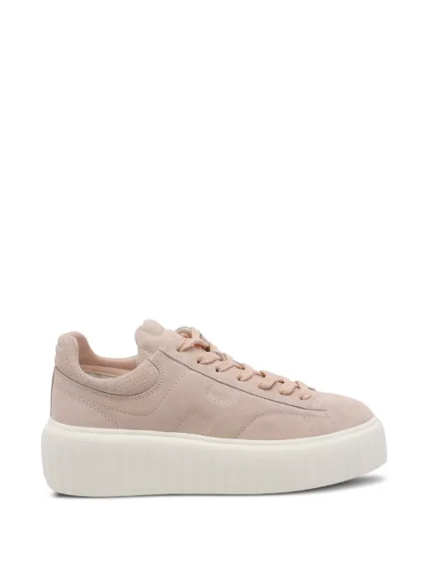 Hogan H-stripes platform sneakers Pink HXW6450FC63BTMM009