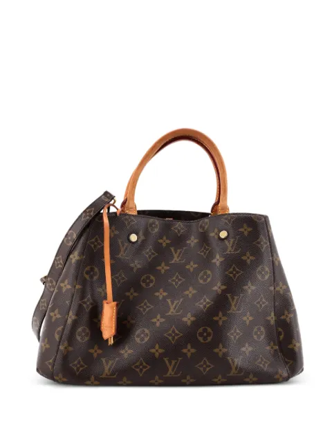 Louis Vuitton Pre-Owned Montaigne Handbag Monogram Canvas MM tote bag Brown SE7NRWDONRR2WN9V