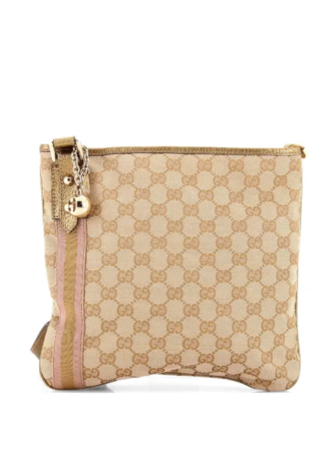 Gucci Pre-Owned Jolicoeur Messenger Bag GG Canvas crossbody bag Gold HZHUBI6J02E3RDWM