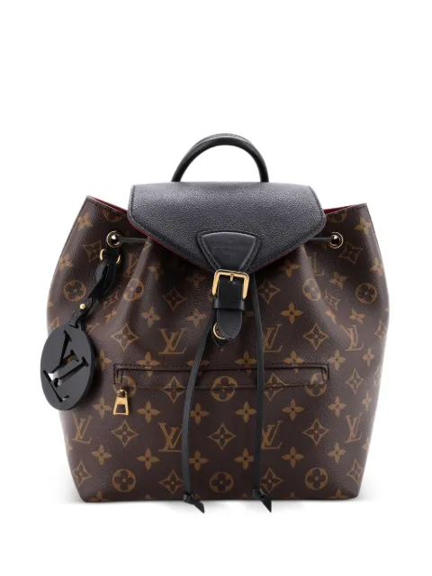 Louis Vuitton Pre-Owned Montsouris NM Monogram Canvas with Leather PM backpack Brown 8OG2TZX4J5K8UNDP
