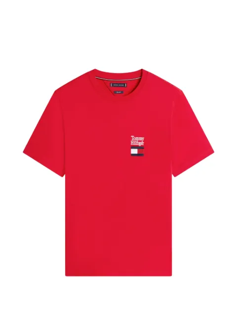 Tommy Hilfiger logo-detail T-shirt Red MW0MW42367XLD