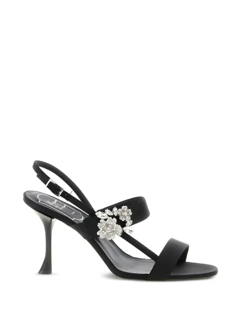 Roger Vivier Efflorescence jewel buckle sandals Black RVW81544800RS0