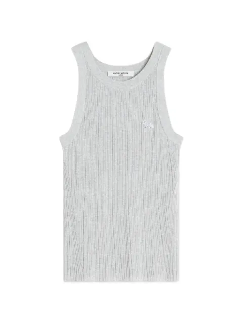 Maison Kitsuné Baby Fox ribbed tank top Grey QW00610KT1195