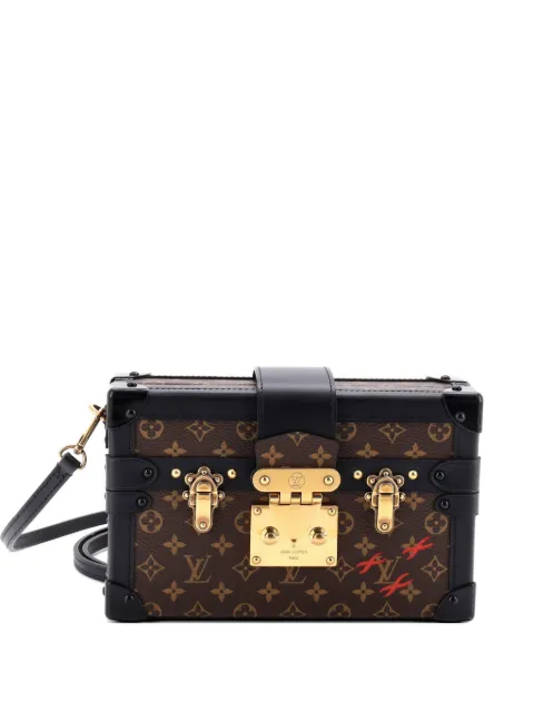 Louis Vuitton Pre-Owned Petite Malle Handbag Monogram Canvas clutch bag Brown QEVG8ON2T7LMSB2Q