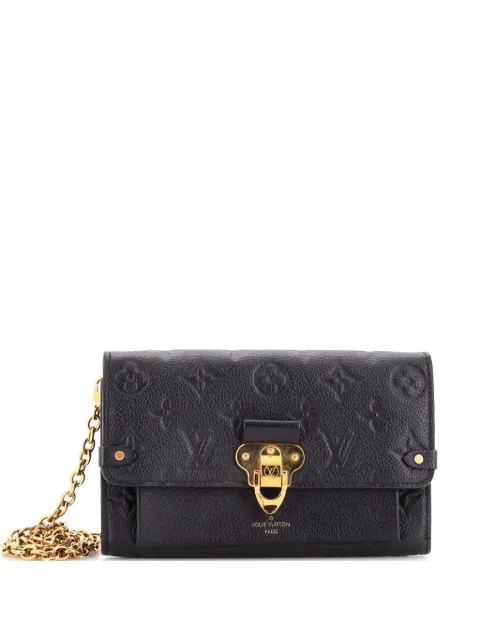 Louis Vuitton Pre-Owned Vavin Chain Wallet Monogram Empreinte Leather clutch bag Black C8BZYKLBRVK5YUH1