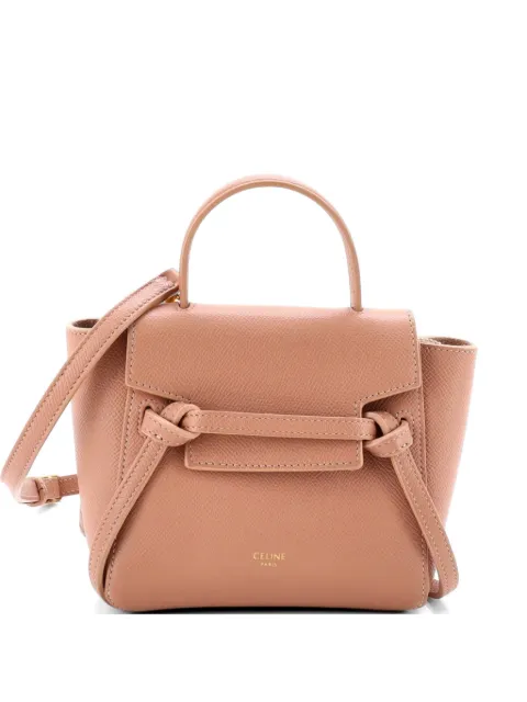 Celine Pre-Owned Belt Bag Textured Leather Pico shoulder bag Neutrals JGW8GQ51Z91DAHX6