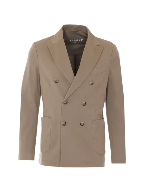 Circolo 1901 double-breasted button blazer Neutrals CN51761274