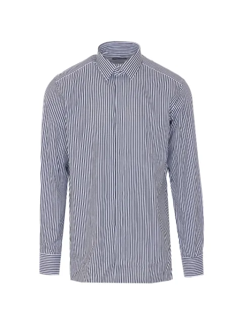 TOM FORD striped button shirt Blue HRVF01CSP16WNA