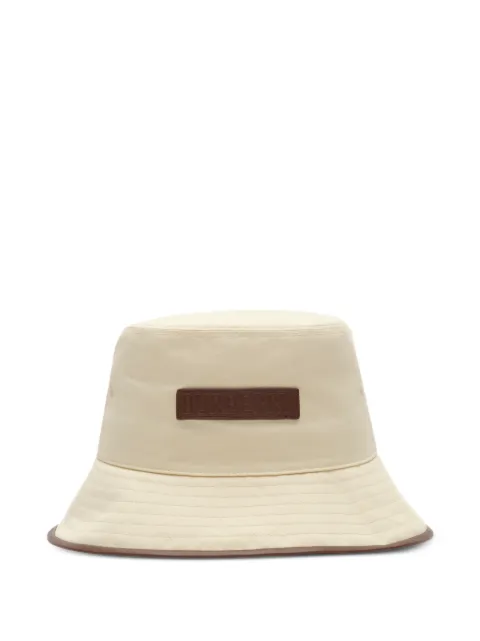 Burberry logo gabardine bucket hat Neutrals 8124437