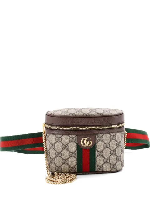 Gucci Pre-Owned Ophidia Chain GG Coated Canvas Small belt bag Brown 70EWG4666Q15DW38
