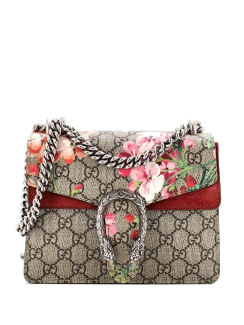 Gucci Pre-Owned Dionysus Bag Blooms Print GG Coated Canvas Mini shoulder bag Red R7KC3LSTXB382M80
