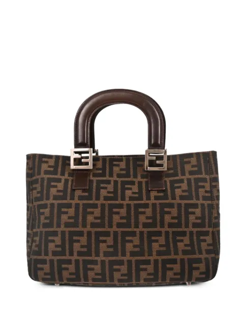 Fendi Pre-Owned 2000 Zucca canvas tote bag Black 117204