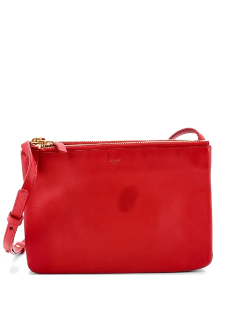 Celine Pre-Owned Trio Leather Small crossbody bag Red G1I62Z1BSY7BPTRH