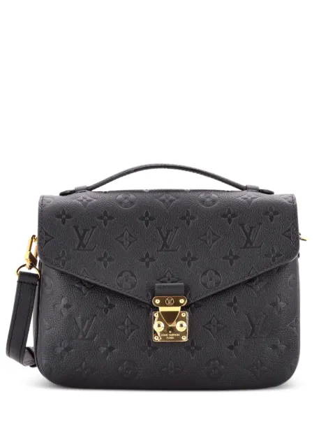 Louis Vuitton Pre-Owned Pochette Metis Monogram Empreinte Leather crossbody bag Black DSGVUAFN5PDDXS4Y