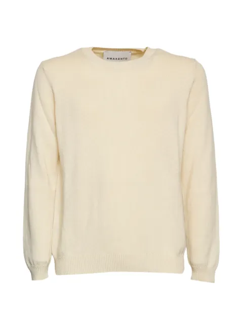 AMARANTO crewneck jumper White B9AB0014