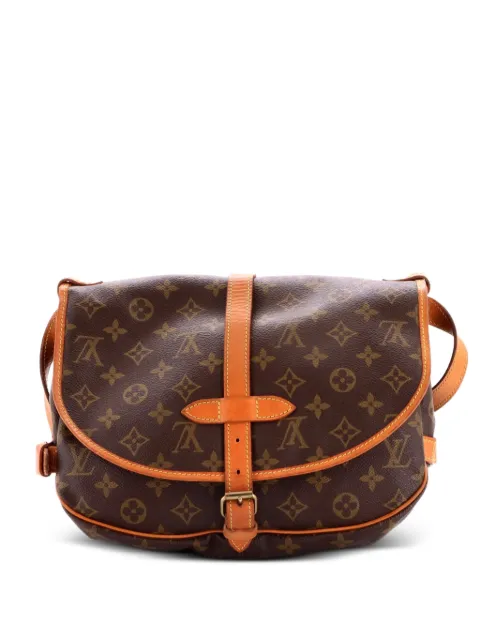 Louis Vuitton Pre-Owned Saumur Handbag Monogram Canvas 30 crossbody bag Brown 5NU7Y2ZLJ1OSV76L