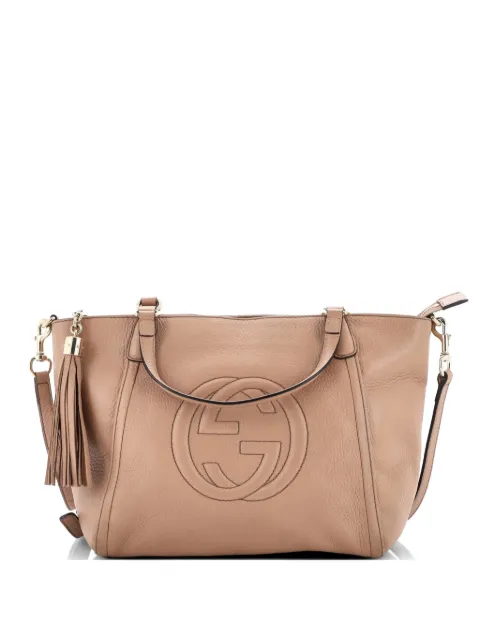 Gucci Pre-Owned Soho Convertible Top Handle Bag Leather Small satchel Neutrals QVXIC5CA53EL1OUM