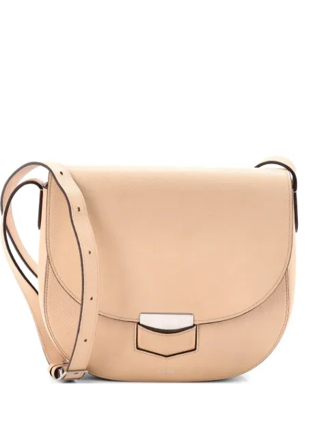 Celine Pre-Owned Trotteur Grainy Leather Medium crossbody bag Neutrals 2JQXFVVFDZ6TAZFA