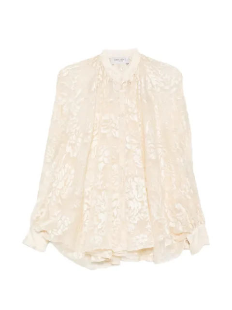 ERMANNO FIRENZE floral blouse Neutrals D48EK019CSE60