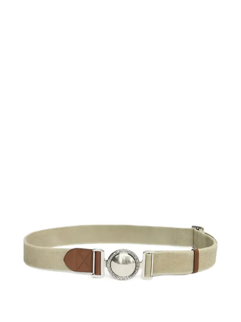 ISABEL MARANT Delva cotton and metal belt Neutrals CE448XFAD2B10A