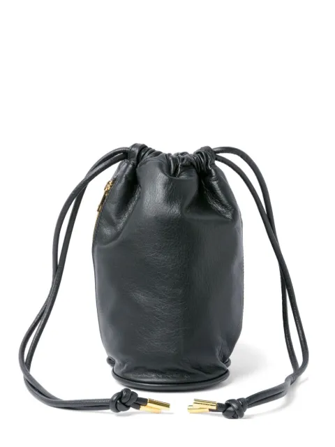 sacai drawstring zip bucket bag Black 2501029S