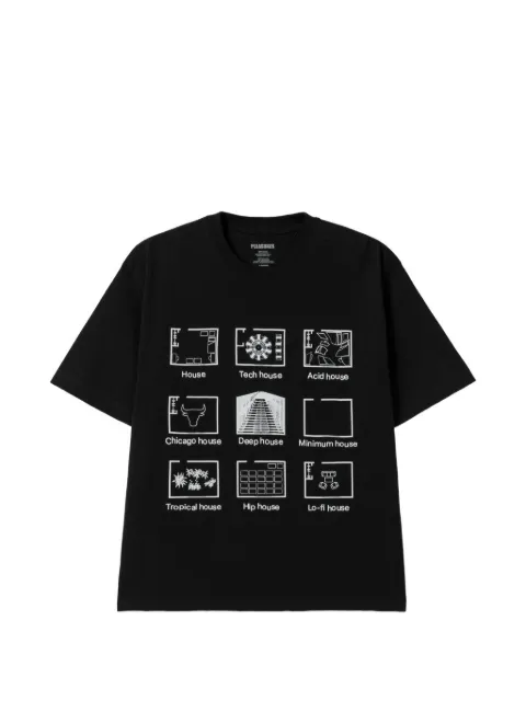 Pleasures graphic T-shirt Black P25F075