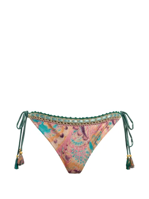 Del Maar reversible paisley crochet bikini bottoms Pink BOTTOMLATINADM242