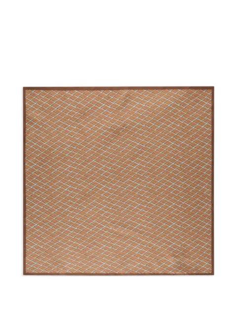 slowear patterned silk scarf Neutrals 130600SW82F