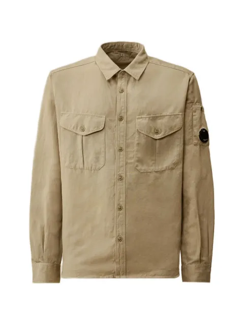 C.P. Company chest-pocket shirt Neutrals 20CMSH082A110626G904
