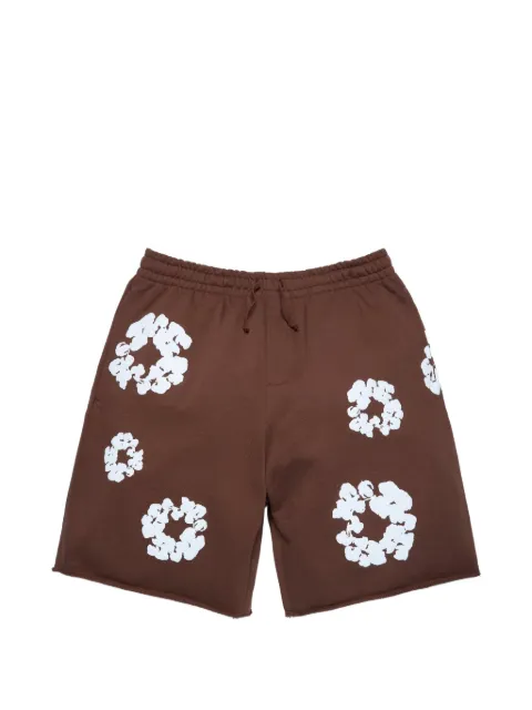 Denim Tears cotton wreath print shorts Brown DT450