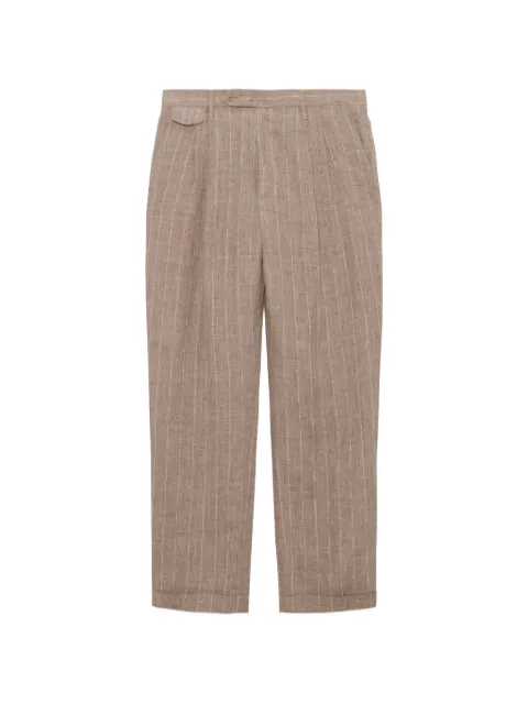 SIMKHAI Jacob pinstripe pleated trousers Neutrals 2264025