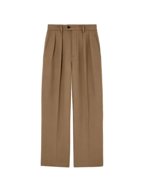 Loro Piana Rodger pleated wool trousers Brown FAQ4268