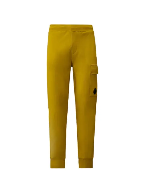 C.P. Company Diagonal Raised cargo-pocket cotton track pants Yellow 20CMSP717A005086W246