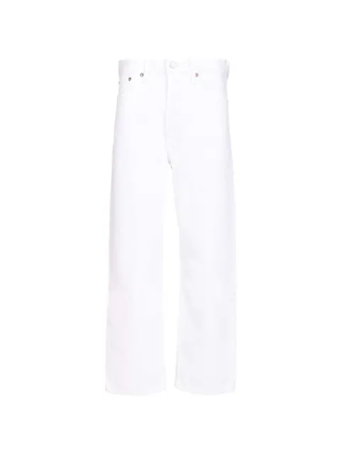 AGOLDE mid-rise straight-leg denim jeans White A173D1183