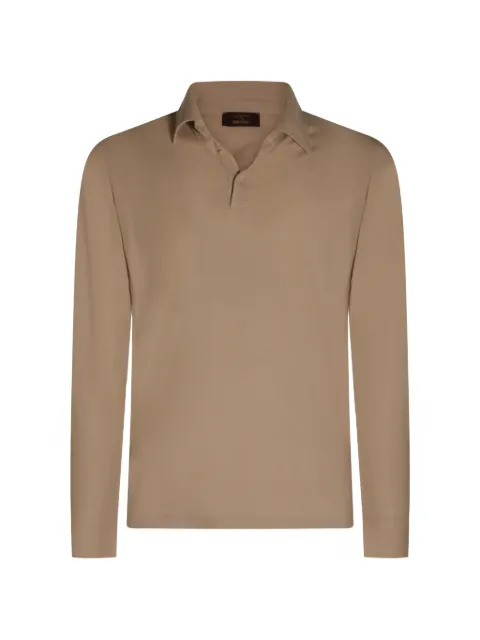 Zanone long-sleeve polo shirt Neutrals 815132ZG380Z1936