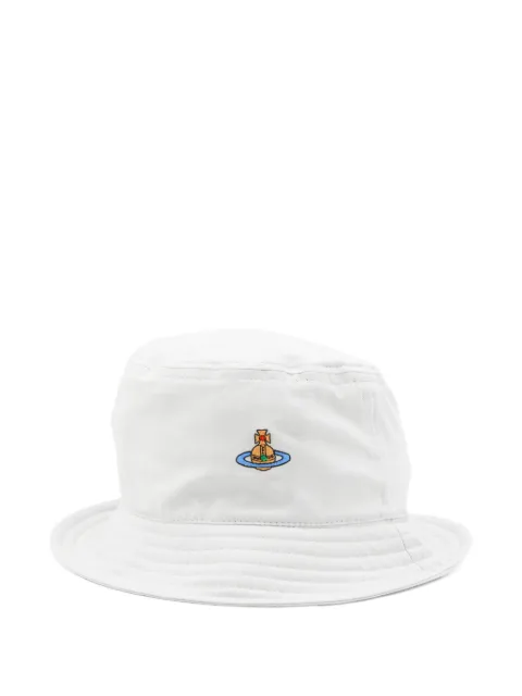 Vivienne Westwood embroidered bucket hat White 81020009W01HCP402